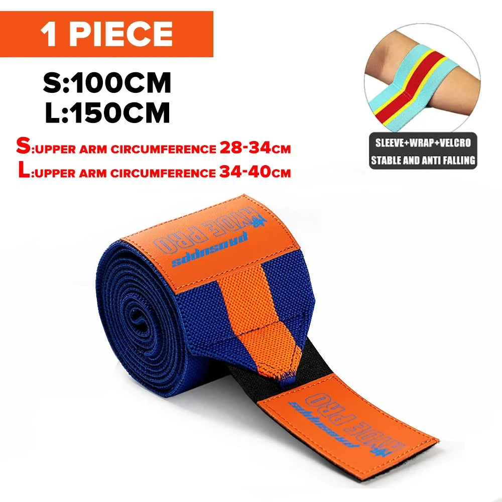 1PC PSIII 150cm Premium Elbow Pads Wrap Strap Bandage Brace Support Gym Fitness Sport Protecter for Weightlifting Bench Press Zen fit plus