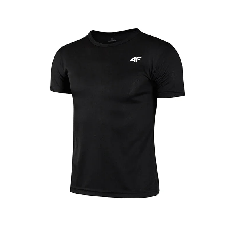 Men's Summer Exercise Trainning T-shirt High Quality Breathable Quick Dry Short Sleeved Top Marathon Gym Fitness Basketball Tees Zen fit plus