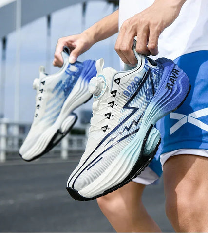 2025 New Men's Running Shoes Cushioning Carbon Plate Racing Marathon Athletic Shoes Comfortable Non-slip Sports Tennis Shoes - Zen Fit Plus