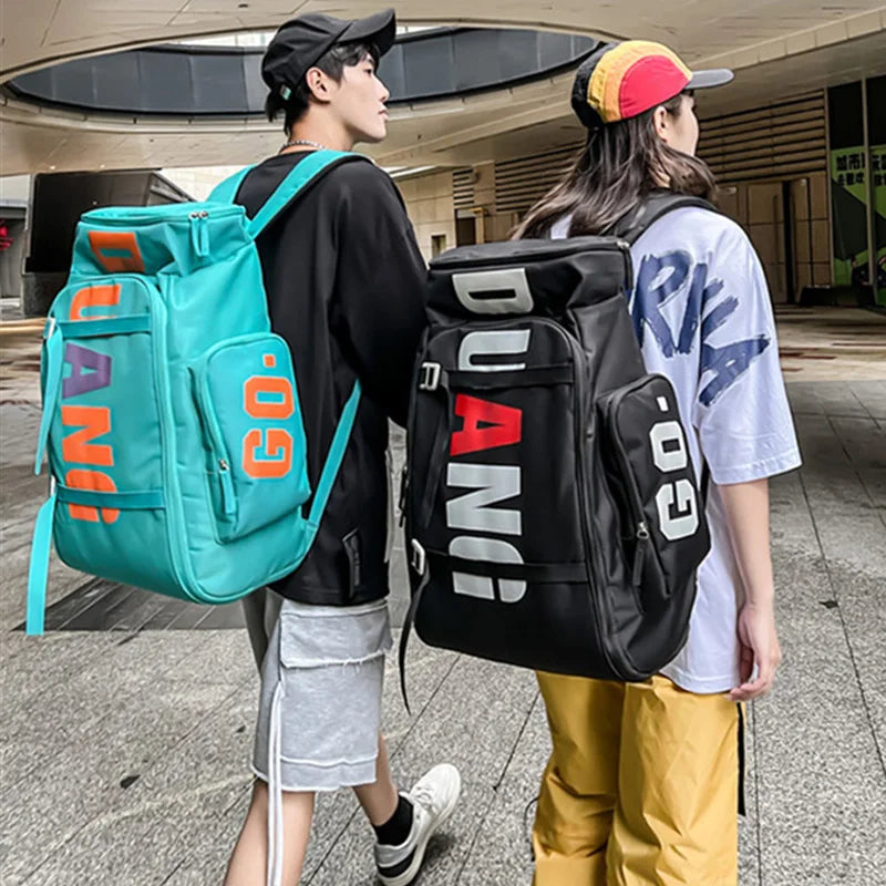 Sport Gym Bag Men Fitness Travel Backpack Large Waterproof Skate Pack For Shoulder Crossbody Training Laptop Dry Wet School Bags Zen fit plus