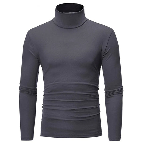 Thermal Underwear Tops Men Spring Clothes Thermal Shirt Autumn Men's Winter Tights High Neck Thin Slim Fit Long Sleeve T-shirt Zen fit plus