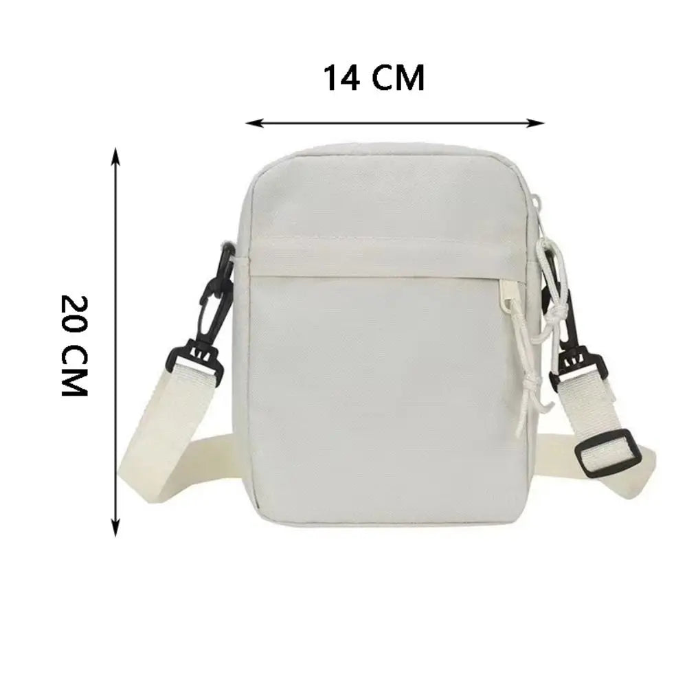 Black White Khaki Crossbody Bags High Quality Oxford Cloth Minimalists Tote Bag Long Shoulder Strap Travel Storage Men Women Zen fit plus