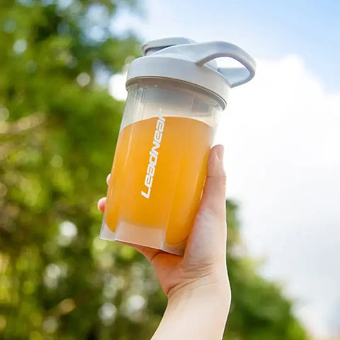500ML Portable Protein Shaker Cups Leak Proof Water Bottle For Gym Fitness Training Sports Shaker Drink Bottle Kitchen Drinkware Zen fit plus