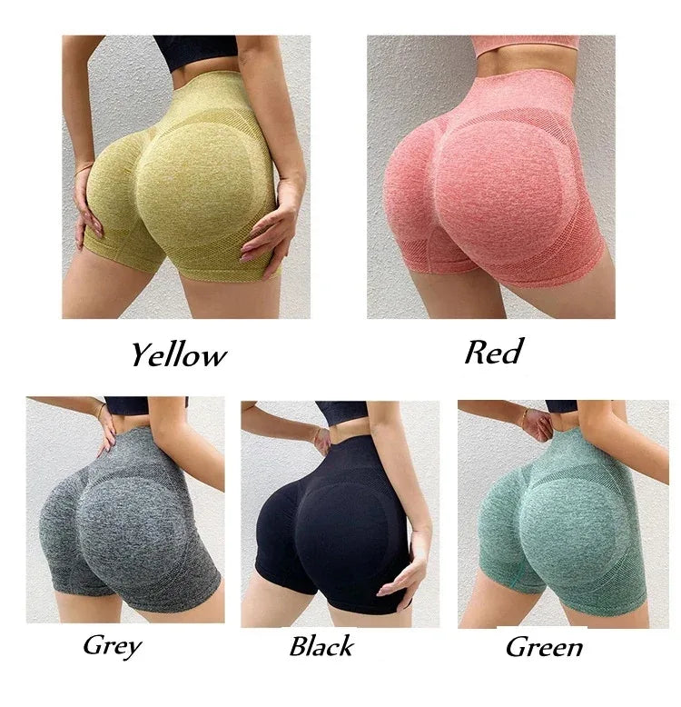 Women Yoga Shorts High Waist Workout Shorts Fitness Yoga Lift Butt Fitness Ladies Yoga Gym Running Short Pants Sportswear - Zen Fit Plus