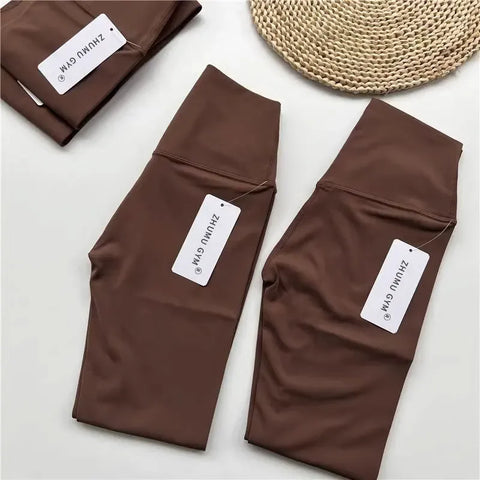 Fitness Women Sport Seamless Leggings High Waist Elastic Solid Yoga Leggings Gym Jogging Quick Dry Push Up Slim Pants Female - Zen Fit Plus