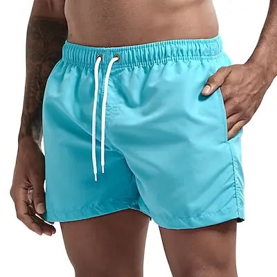 Men's Swim Shorts Swim Trunks Quick Dry Board Shorts Bathing Suit Breathable Drawstring With Pockets for Surfing Beach Summer Zen fit plus