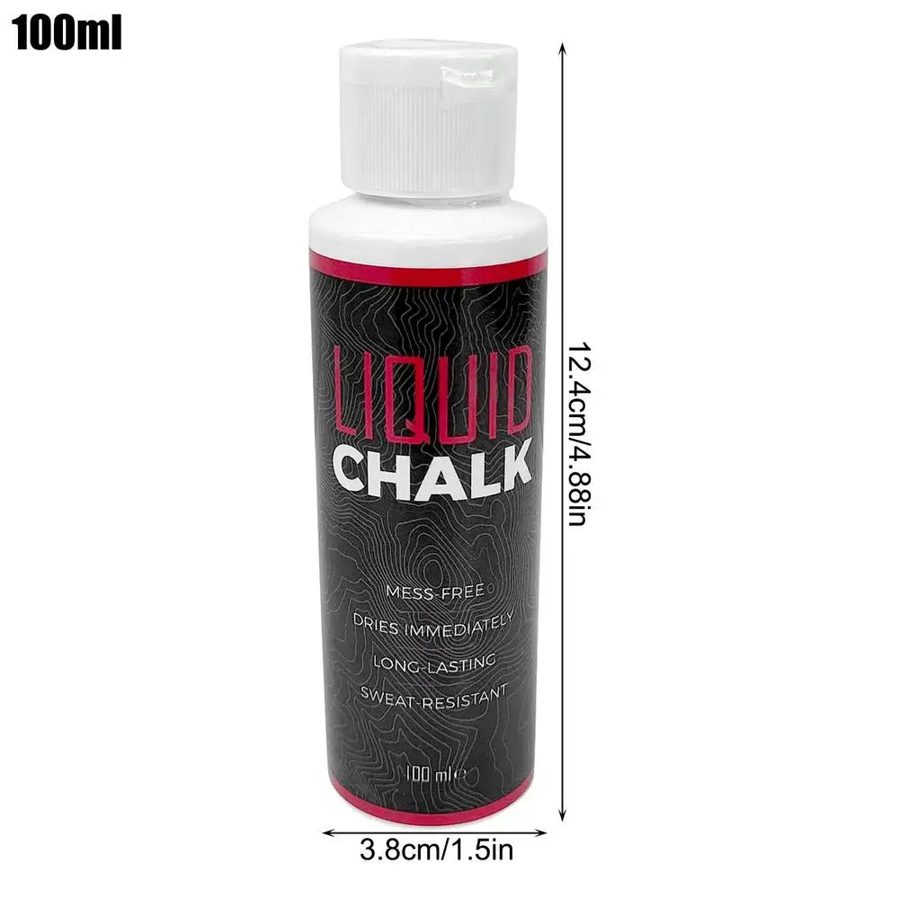 30/50/100ml Liquid Chalk Sports Magnesium Powder Fitness Weight Lifting Anti Slip Cream Grip WeightLifting Climbing Gym Sport Zen fit plus