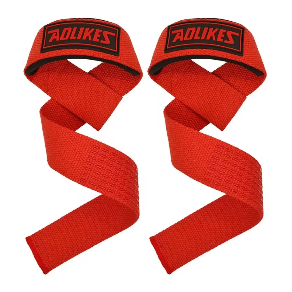 AOLIKES Weightlifting Wrist Straps Strength Training Adjustable Non-slip Gym Fitness Lifting Strap Wrist Support Grip Band Zen fit plus