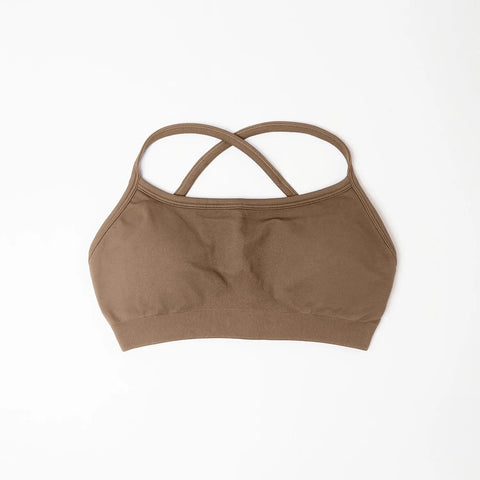 NCLAGEN Sports Bra Seamless Yoga Top Women Fitness Article Gym Active Wear Back Cross Workout Push-up Fitness Running Underwear Zen Fit Plus