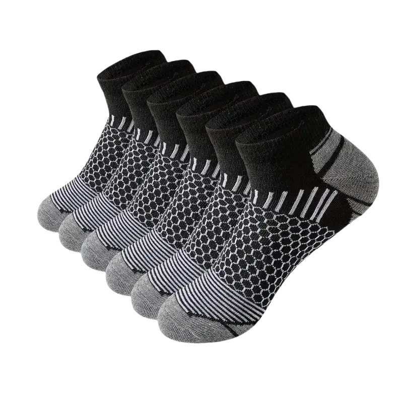 6/12 Pairs Colorful Men's Low Tub Socks Fashion Comfortable Autumn Classic Black Business Sock High-quality Men's Short Socks - Zen Fit Plus