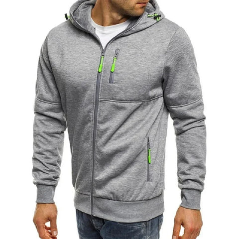 Men's Hoodies Long Sleeve Sweatshirt Zipper Design Hooded Sweatshirt for Men Clothing Sportswear Slim Fit Casual Jacket Zen fit plus