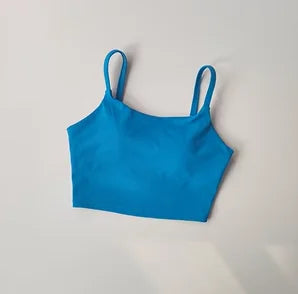 Small Sling Vest Integrated Fixed Gathering Sports Underwear Women's Bra Beauty Back Training Fitness Bra Summer Clothing Suit Zen fit plus