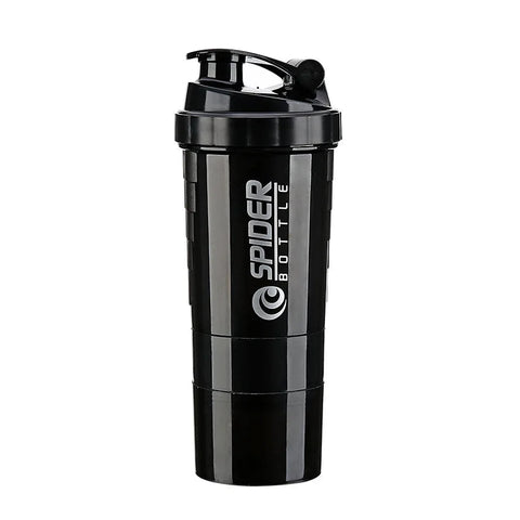 3 Layers Shaker Protein Bottle Powder Shake Cup Large Capacity Water Bottle Plastic Mixing Cup Body-Building Exercise Bottle Zen fit plus