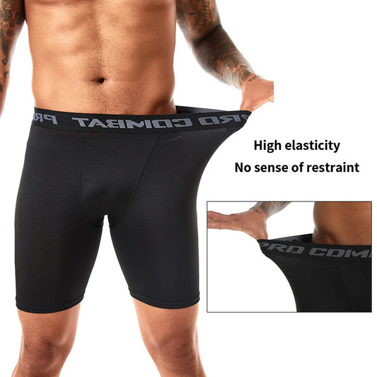 Five-point Fitness Pants Men Sports Leggings Basketball Training Quick Dry High Elastic Running Tight Bottoming Cycling Shorts Zen fit plus
