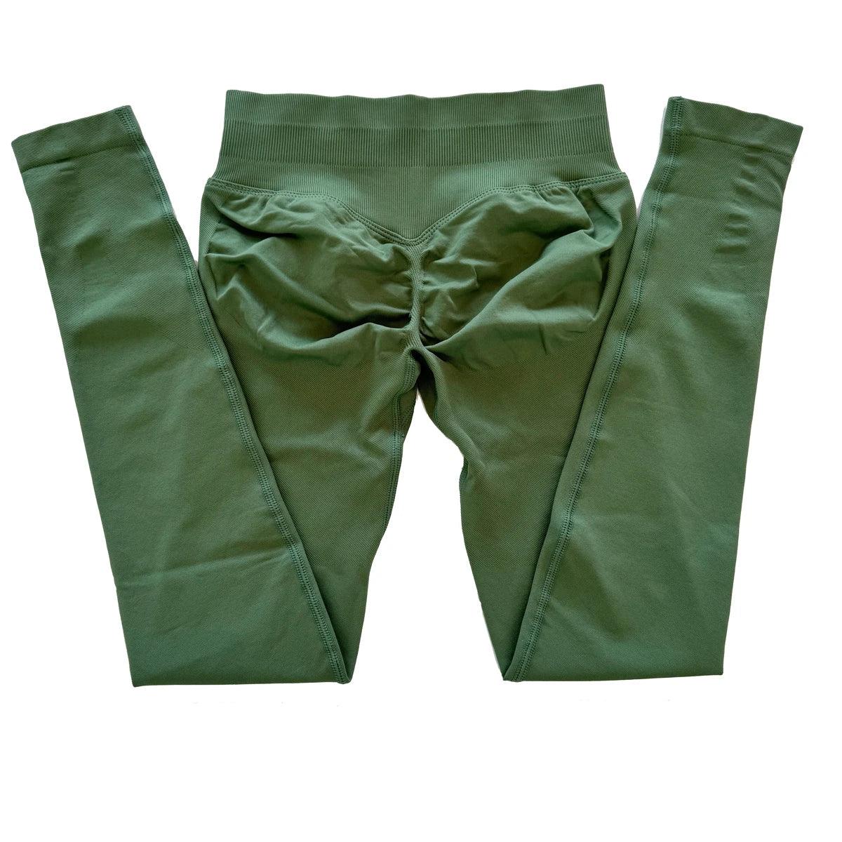 Impact Leggings Women Seamless Yoga Legging Scrunch Bum Gym Legging Workout Yoga Pants Low Waistband Sports Tights - Zen Fit Plus