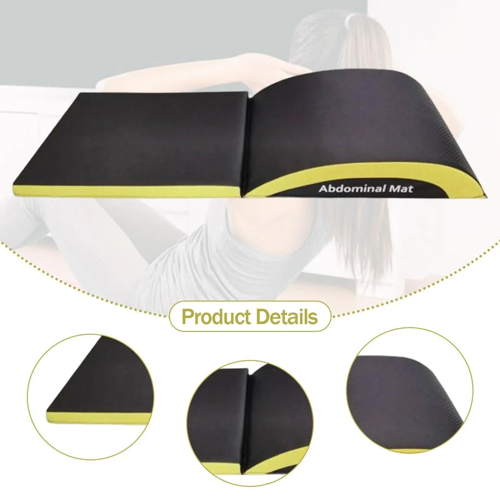 Ab Exercise Mat Abdominal Mat for Men Women Premium Stretch Muscles Lumbar Zen Fit Plus