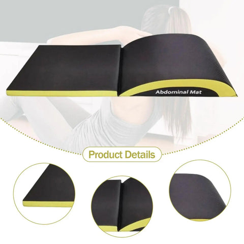 Ab Exercise Mat Abdominal Mat for Men Women Premium Stretch Muscles Lumbar Zen Fit Plus