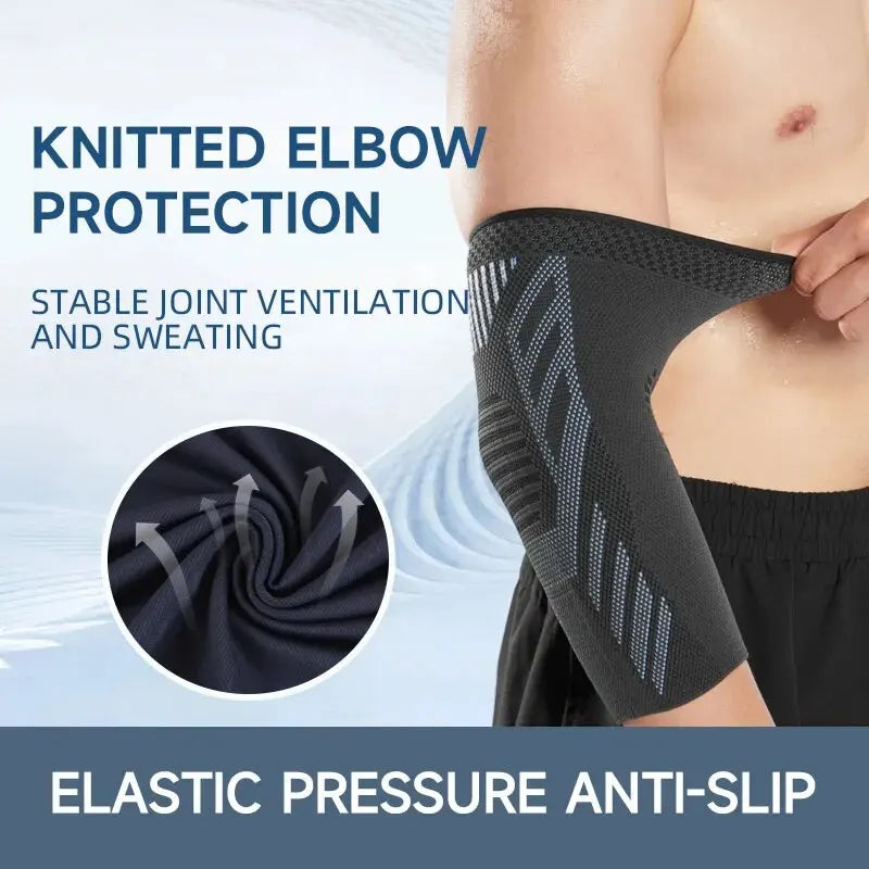 Elastic Fabric Protective Elbow Brace Knitted Compression Sleeve for Tendonitis Pain Relief Zen fit plus