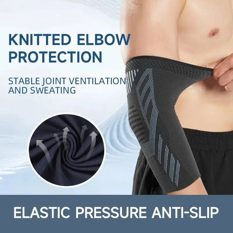 Elastic Fabric Protective Elbow Brace Knitted Compression Sleeve for Tendonitis Pain Relief Zen fit plus