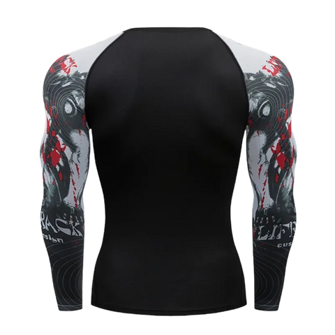 Gym Compression Dry Fit Men's Long Sleeves Fitness T-shirt Spring And Autumn Outdoor Sports Running Tees Sportswear Tops T-shirt - Zen Fit Plus