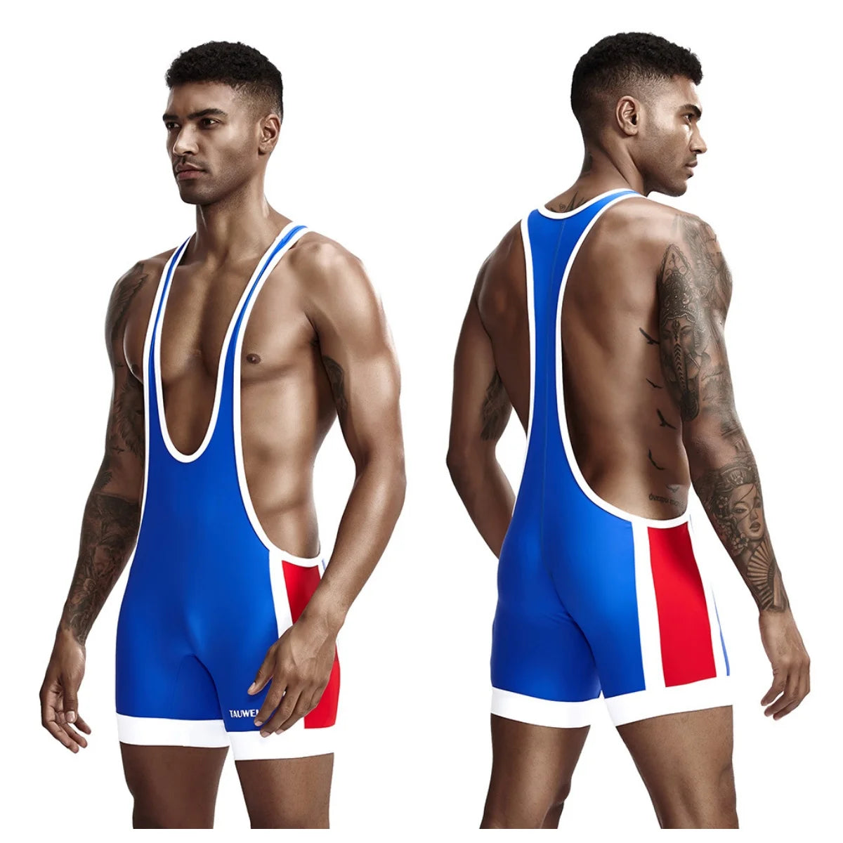Mens Undershirts Bodysuit Wrestling Singlet Fitness Workout Running Vest Bodywear Underwear Bodybuilding Jumpsuit Zen fit plus