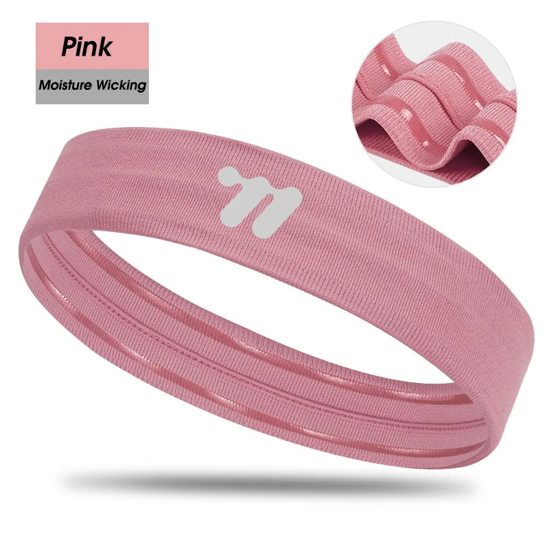 WEST BIKING Sports Headband Anti-slip Sweat Absorbing Elastic Sweatband Quick Dry Men Women Running Fitness Gym Cycling Headwear Zen fit plus