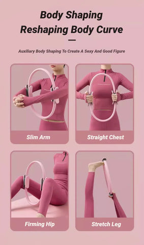 Yoga Fitness Ring Circle Pilates Women Girl Exercise Home Resistance Elasticity Workout Pelvic Floor Muscle Postpartum Training - Zen Fit Plus