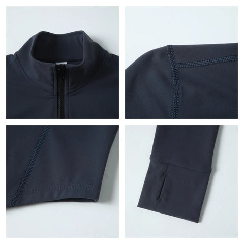 Hearuisavy Ultra-Soft Fabrics Casual Tight Sports Jackets Women Zipper Yoga Clothes Female Quick-Dry Long Sleeve Sportswear Zen fit plus
