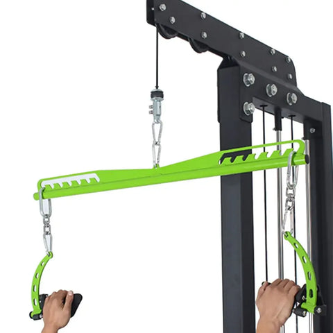 Fitness Rowing Attachment Gym Biceps Triceps Blaster Handle Press Down Grips Hand Lat Pull Down Pulley Cable Machine Accessories - Zen Fit Plus