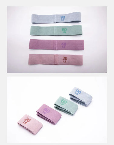 Fabric Resistance Hip Booty Bands Glute Thigh Elastic Workout Bands Squat Circle Stretch Fitness Strips Loops Gym Yoga Equipment - Zen Fit Plus