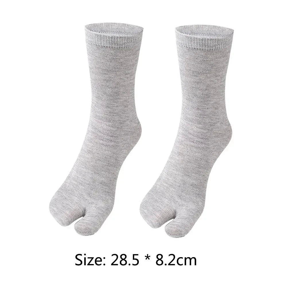 1-5PCS Women/Men Unisex Japanese Kimono Flip Flop Sandal Split Two Toes Sock Tabi Geta Cotton Socks New Arrival - Zen Fit Plus