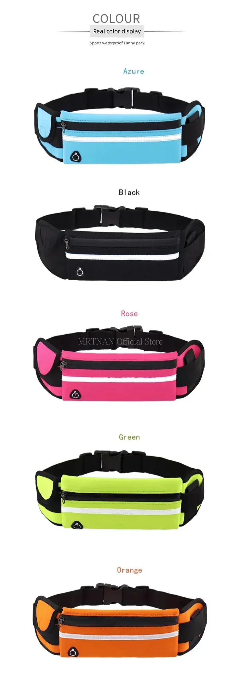 1pc Running Bag Women Waist bag Belt bag Men Sports Fanny Pack Mobile Phone Bag Gym Running Cell Phone Jogging Run Cycling Bag - Zen Fit Plus
