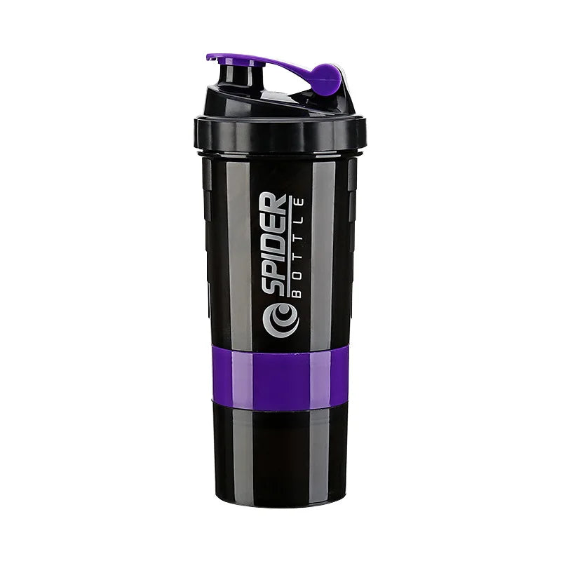 3 Layers Shaker Protein Bottle Powder Shake Cup Large Capacity Water Bottle Plastic Mixing Cup Body-Building Exercise Bottle Zen fit plus