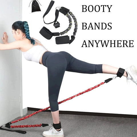 Booty Resistance Band Glute Cord Cable Machine Ankle Kickback Strap  Legs Abs  Workouts Gym  Workout Fitness Equipment Penis Ab Zen fit plus