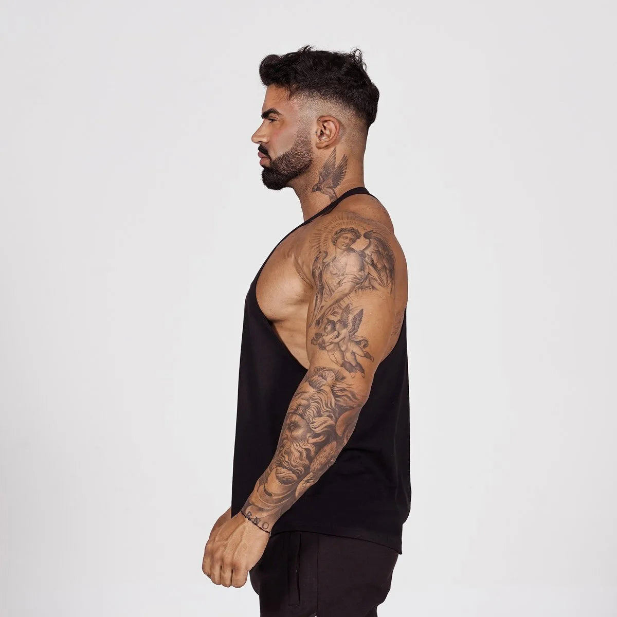 New Mens cotton tank tops gym fitness muscle sleeveless shirt Male printing Undershirt basketball bodybuilding sports vest men Zen fit plus