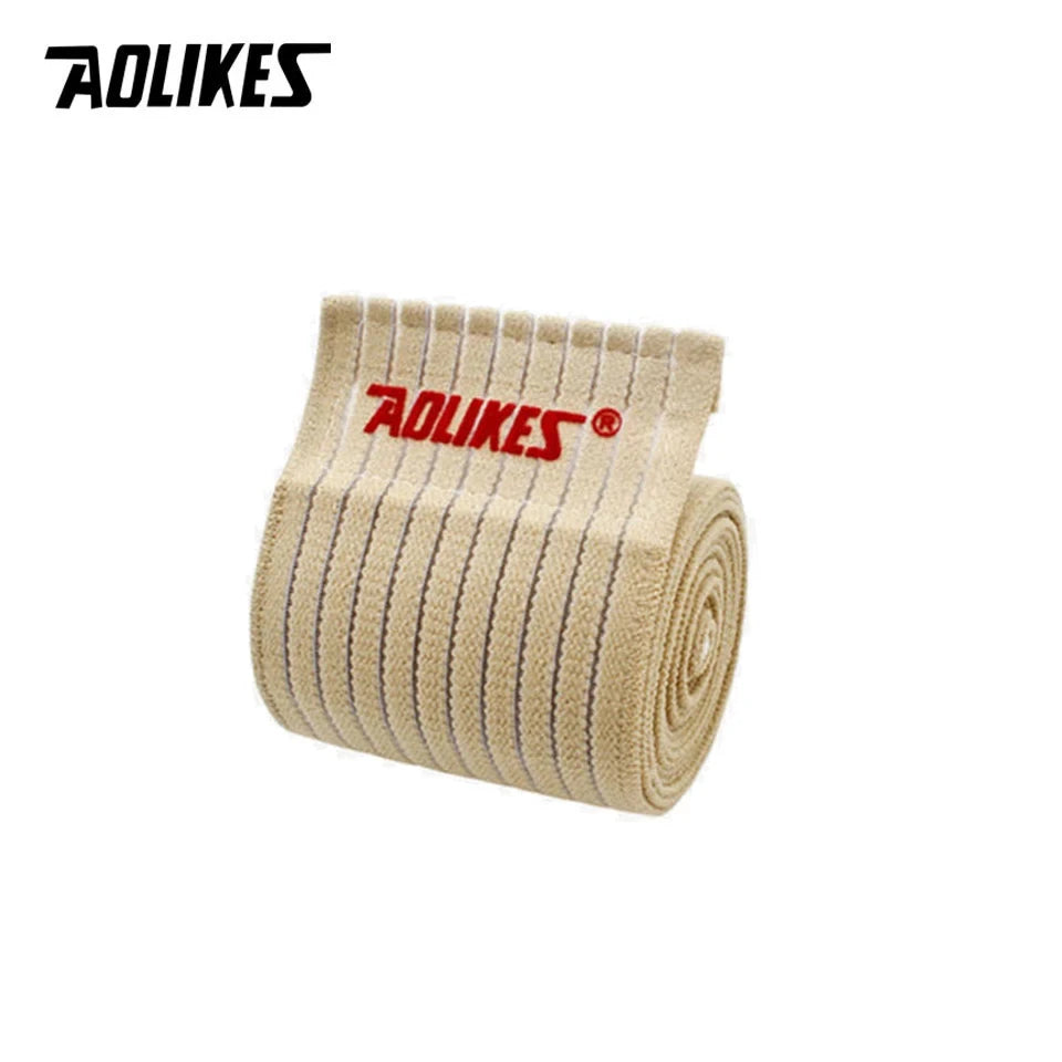 AOLIKES 1PC 40-180cm Compression Bandage Protector Knee Support Brace Sports Elastic Elbow Straps Leg Bands Bandage Workout Wrap Zen fit plus