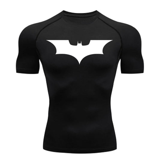 Top Sports Running Shoes Shirt Men T-shirt Fitness Short T-shirt Quick Dry Work Out Gym Tights Muscle shirt Compression MMA Clot Zen fit plus