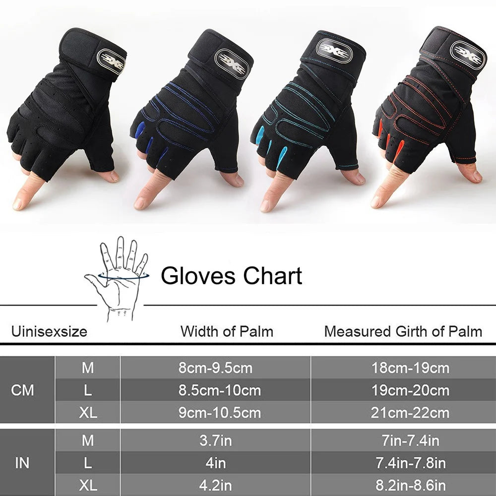 Workout Gloves for Men Women Half Finger Glove with Wrist Wrap for Sport Weight Lifting Training Bicycle Motorcyclist Gym Glove Zen Fit Plus