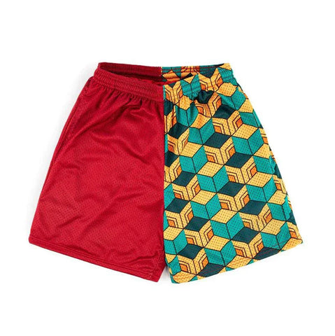 Anime Casual Shorts Men Women Manga Cartoon Sports Gym Shorts Fitness 3D Print Quick Dry Mesh Board Shorts Summer Male Zen fit plus