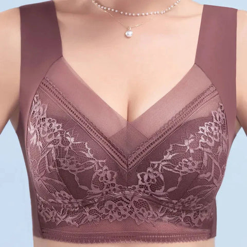 L-6L Women Large Bra Push Up Ice Silk Seamless upper Bralette Lace Wireless Summer Bras Plus Size Top Lingerie Underwear 15019 Zen fit plus