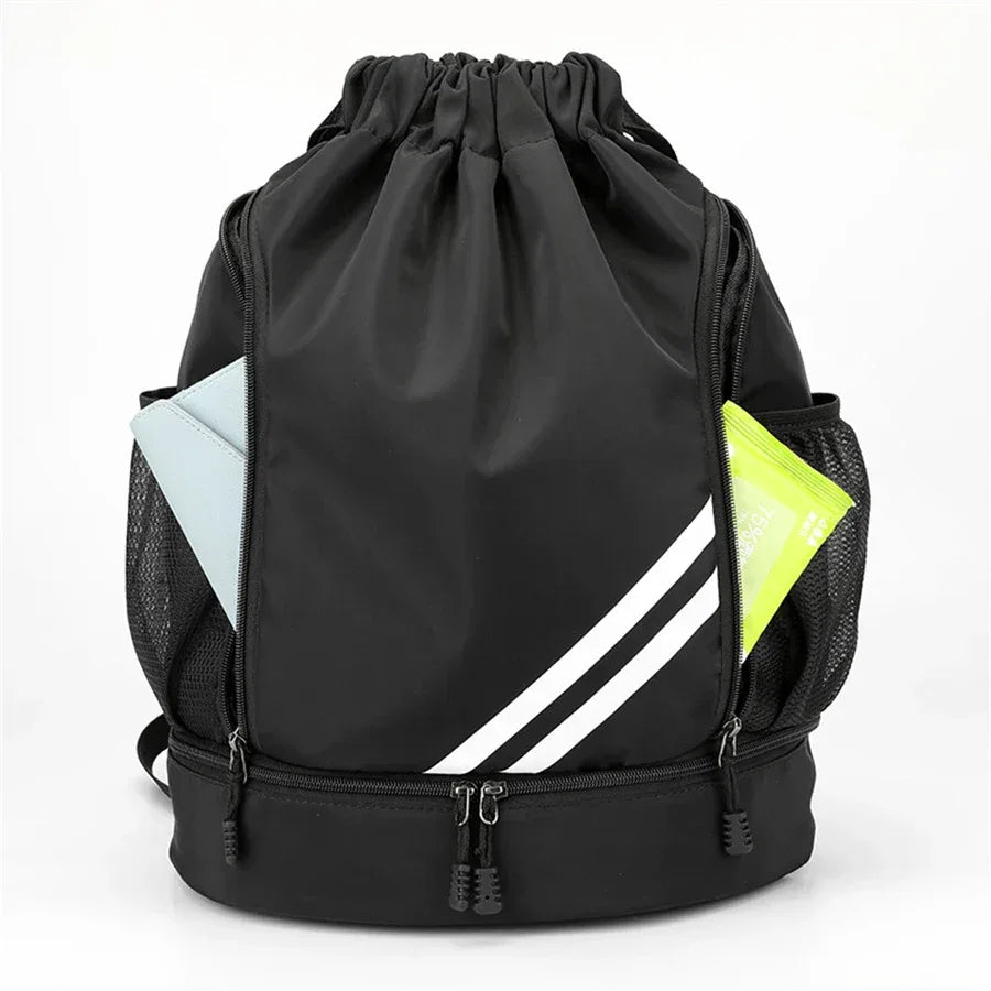 Fitness Gym Bag Backpack Women Men Basketball Backpack Outdoor Soccer Football Storage Bags Training Drawstring Sports Knapsack - Zen Fit Plus