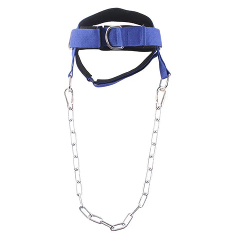 Adjustable Head Harness Neck Trainer for Home Weight Lifting Head Neck Straps Nylon Cap with Chain Neck Harness Neck Trainer Zen fit plus