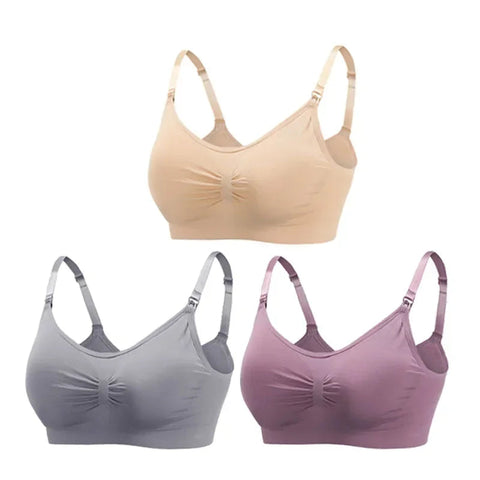 3PC/lot Maternity Nursing Bras Cotton Breastfeeding Pregnant Women Pregnancy Underwear Breast Feeding Bra Clothing Lactancia Zen Fit Plus
