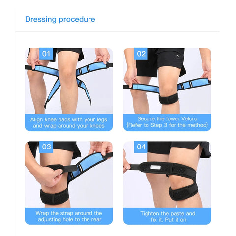 1/2Piece Patellar Tendon Support Strap Adjustable Knee Strap for Exercise Running Fitness Compression Knee Support Zen Fit Plus