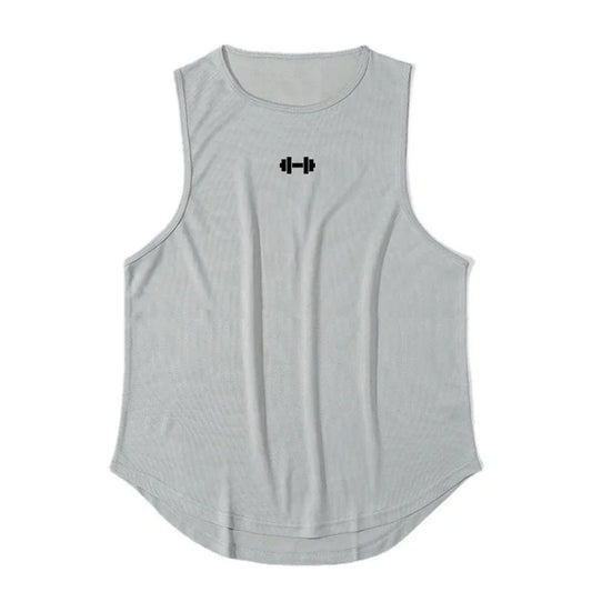Summer Men's Running Vest Gym Tank Tops Fitness Clothing Quick-drying Loose Bodybuilding Sleeveless Shirt Basketball Singlets Zen fit plus