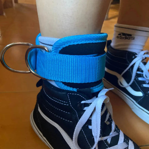 Cable Ankle Straps Double D-Ring Ankle Cuffs  Gym Workouts Glutes Legs Strength Training Brace Support Sport Safety Abductors Ab Zen fit plus