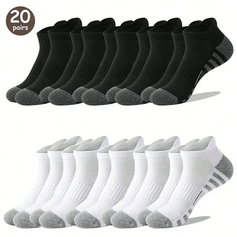 6/12 Pairs Colorful Men's Low Tub Socks Fashion Comfortable Autumn Classic Black Business Sock High-quality Men's Short Socks - Zen Fit Plus