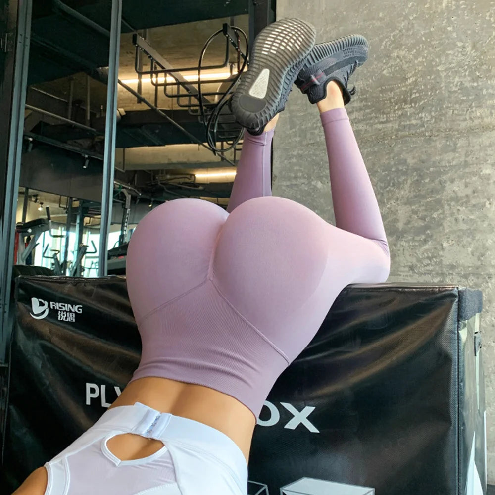 New Seamless Push Up Sport Leggings For Women High Waist Tummy Control Gym Workout Fitness Tights Stretchy Peach Butt Yoga Pants Zen fit plus