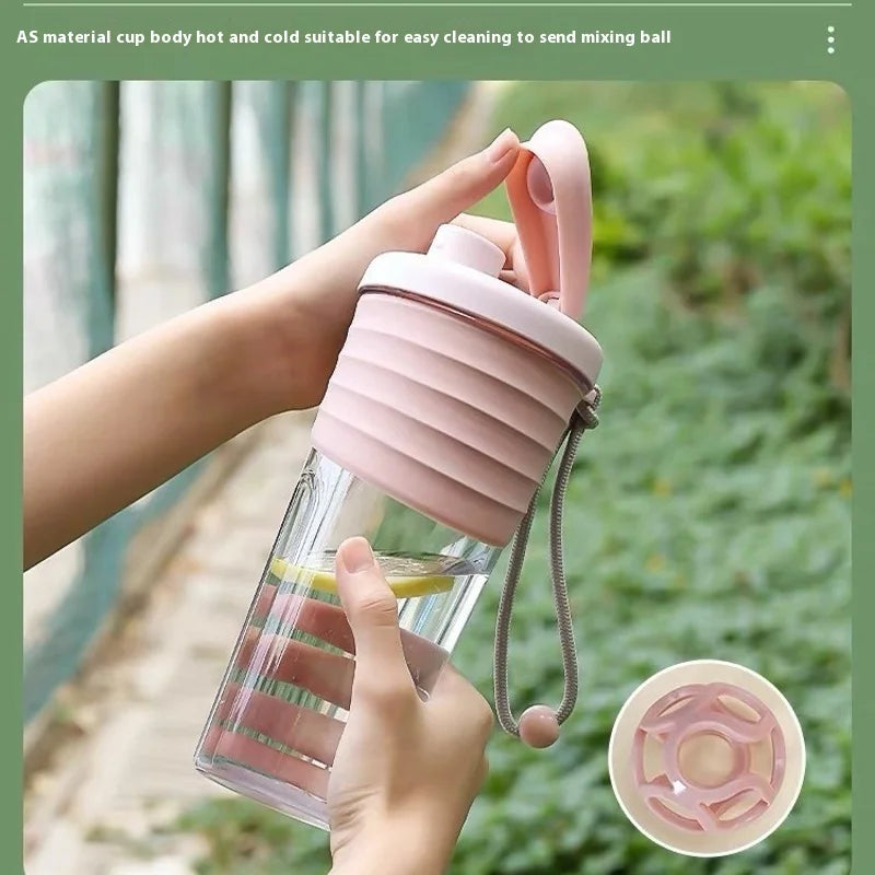 Portable 700ml Protein Powder Shaker Bottle Leak Proof Water Bottle for Gym Outdoor Fitness Training Sport Mixing Cup with Scale Zen fit plus