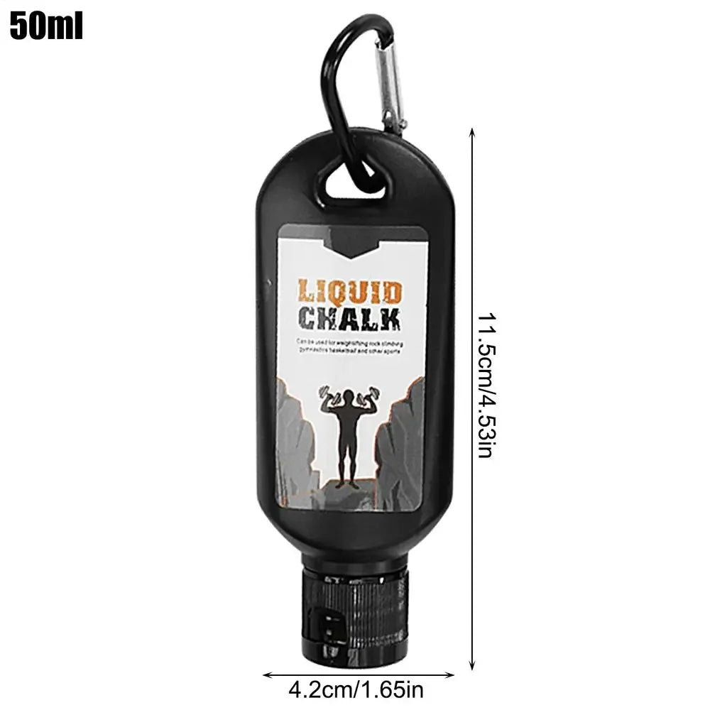 50ml/100ml Liquid Chalk Sweat-Resistant Workout Magnesium Powder Anti-slip Cream Grip Weight Lifting Climbing Gym Sports Chalk - Zen Fit Plus